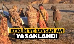 Keklik ve tavşan avı yasaklandı