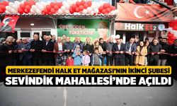 Merkezefendi Halk Et Mağazası’nın İkinci Şubesi Sevindik Mahallesi’nde Açıldı