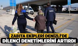 Zabıta ekipleri Denizli'de dilenci denetimlerini artırdı