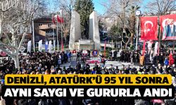 Denizli, Atatürk’ü 95 yıl sonra aynı saygı ve gururla andı