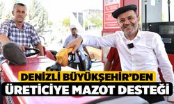 Denizli Büyükşehir’den üreticiye mazot desteği
