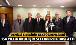 Denizli Lisesinin eski öğrencileri 154 yıllık okul için seferberlik başlattı