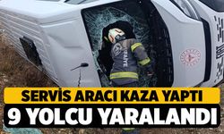 Tavas’ta Kaza; Servis Aracı Yan Yattı 9 yaralı