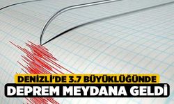 Denizli'de 3.7 büyüklüğünde deprem meydana geldi
