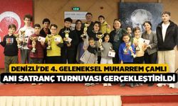 Denizli'de 4. Geleneksel Muharrem Çamlı Anı Satranç Turnuvası gerçekleştirildi
