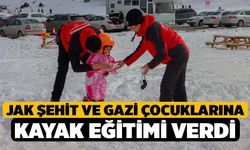 JAK şehit ve gazi çocuklarına kayak eğitimi verdi