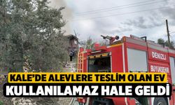 Kale’de alevlere teslim olan ev kullanılamaz hale geldi