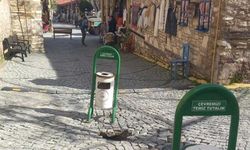 Tarihi altyapı çöktü, yol trafiğe kapatıldı