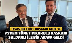 Tavas Belediye Başkanı Tatık ve AYDEM Yönetim Kurulu Başkanı Saldanlı ile bir araya geldi