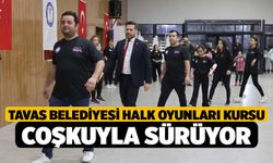 Tavas Belediyesi Halk Oyunları Kursu coşkuyla sürüyor