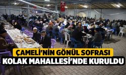 Çameli'nin gönül sofrası Kolak Mahallesi'nde kuruldu