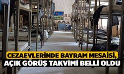 Cezaevlerinde Bayram Mesaisi, Açık Görüş Takvimi Belli Oldu!