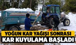 Çameli'de Kar Kuyulama İşlemi Başladı