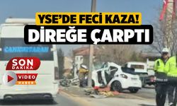 Denizli'de Feci Kaza, YSE Girişinde Direğe Çarptı