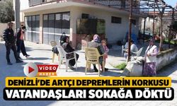 Denizli'de Artçı Depremlerin Korkusu Vatandaşları Sokağa Döktü