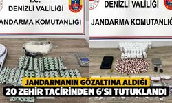 Jandarmanın gözaltına aldığı 20 zehir tacirinden 6'sı tutuklandı
