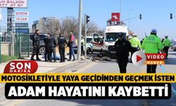 Motosikletiyle yaya geçidinden geçmek isten adam hayatını kaybetti
