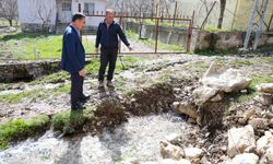 Çameli'de Yağış Sonrası Sular Çıkmaya Başladı