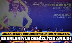 Anadolu Rock Müziğinin Efsane İsmi Cem Karaca Eserleriyle Denizli'de Anıldı