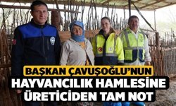 Başkan Çavuşoğlu’nun hayvancılık hamlesine üreticiden tam not