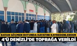 Batan Göçmen Botunda Hayatını Kaybedenlerden 4’ü Denizli’de Toprağa Verildi