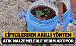 Buldanlı Çiftçilerden Akıllı Yöntem! Atık Malzemelerle Verim Artıyor
