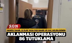 Denizli Dahil 22 İlde Yasa Dışı Bahis ve Suç Gelirlerinin Aklanması Operasyonu, 86 Tutuklama
