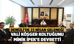Denizli’de 23 Nisan Geleneği: Vali Köşger Koltuğunu Minik İpek’e Devretti