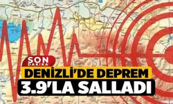 Denizli'de Deprem 3.9'la Salladı