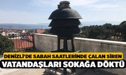 Denizli'de Sabah Saatlerinde Çalan Siren Vatandaşları Sokağa Döktü