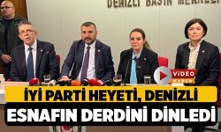 İyi Parti Heyeti, Denizli'de Esnafın Derdini Dinledi