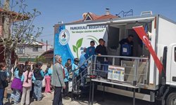 Pamukkale Belediyesi Mobil Atık Toplama Aracı Akhan Mahallesi’ndeydi