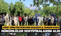 Sürü yönetimi kursunu başarıyla tamamlayan hükümlüler sertifikalarını aldı