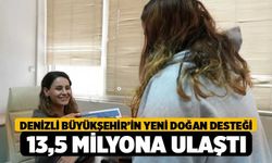 Denizli Büyükşehir’in yeni doğan desteği 13,5 milyona ulaştı