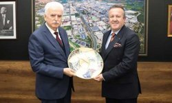 Denizli Ticaret Borsası Yönetiminden Denizli OSB Yönetimine tebrik ziyareti