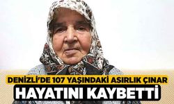 Denizli'de 107 Yaşındaki Asırlık Çınar Hayatını Kaybetti