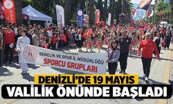 Denizli’de 19 Mayıs Kutlamaları Valilik Önünde Başladı