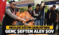 Denizli'de Mesleki Eğitim Şenliğinde projeler Tanıtıldı, Alev Şovu Alkış Aldı