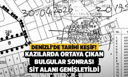Denizli’de Tarihi Keşif! Kazılarda Ortaya Çıkan Bulgular Sonrası Sit Alanı Genişletildi