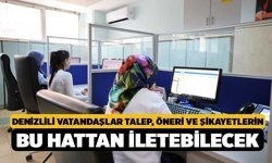 Denizlili Vatandaşlar Talep, Öneri ve Şikayetlerin Bu Hattan İletebilecek