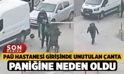 PAÜ Hastanesi girişinde unutulan çanta paniğine neden oldu