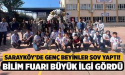 Sarayköy’de Genç Beyinler Şov Yaptı! Bilim Fuarı Büyük İlgi Gördü