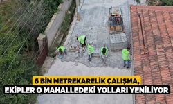 6 Bin Metrekarelik Çalışma, Ekipler O Mahalledeki Yolları Yeniliyor