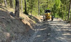 Çameli'nin Yaylapınar Mahallesi'nde Yol Düzenleme Çalışmaları Devam Ediyor