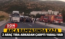 Denizli - Antalya yolunda Akça Rampasında, 2 Araç Tıra Arkadan Çarptı