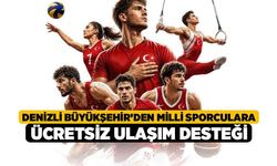 Denizli Büyükşehir’den milli sporculara ücretsiz ulaşım desteği