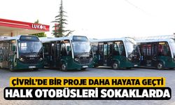 Çivril'de İlk Halk Otobüsleri Sokaklarda