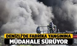 Denizli'de Kauçuk Fabrikasında Yangın Çıktı Müdahale Devam Ediyor