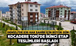 Denizli'de 836 Hak Sahibi İçin Büyük Gün, Kocadere TOKİ’de İkinci Etap Teslimleri Başladı