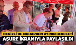 Denizli'de Muharrem ayının bereketi aşure ikramıyla paylaşıldı